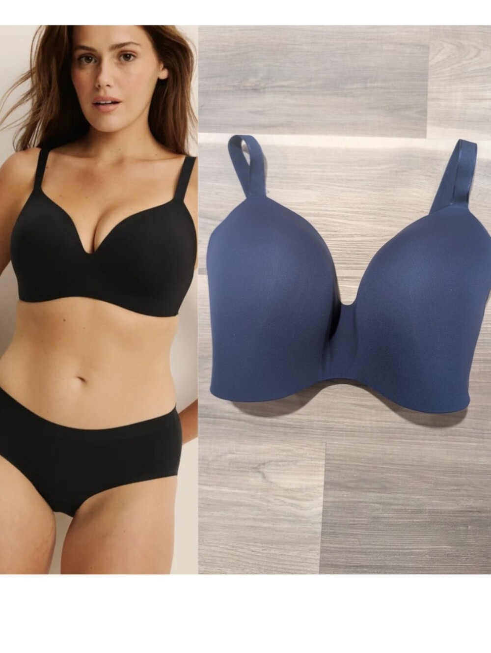 Knix | WingWoman Wireless Contour Smoothing Bra In Midnight Navy (6++, 30-32G)